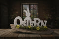 Ostern auf Raysin Gips auf Schwemmholz