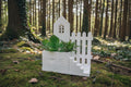 Kleiner Garten aus Resin Gips