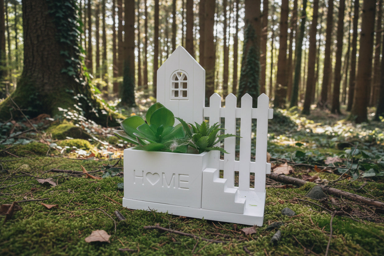 Kleiner Garten aus Resin Gips